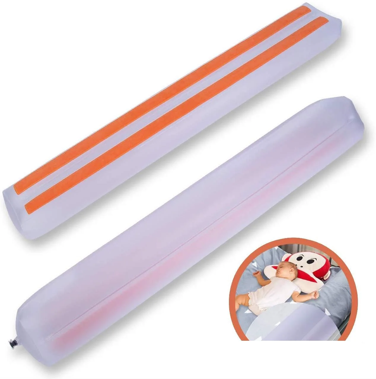 AliGan-Baby foldable inflatable toddler Safety Bed Rail baby portable travel Fence Guard for child kid with bumper protection