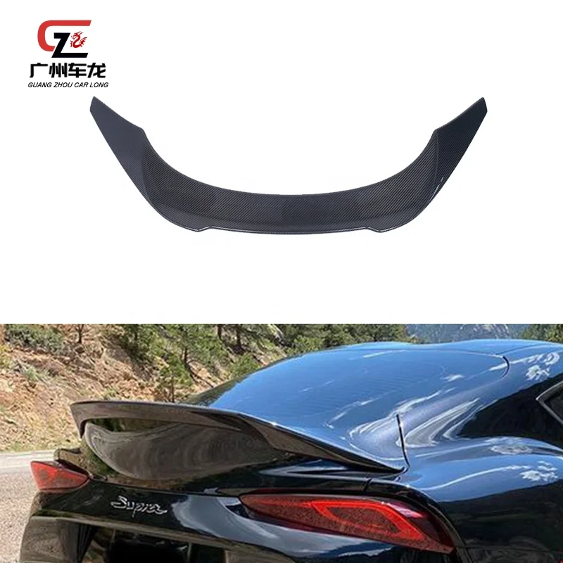 High Quality Real Carbon Fiber Rear Spoiler For Toyota Supra A90 2019-2021 Tail Wing Car spoiler