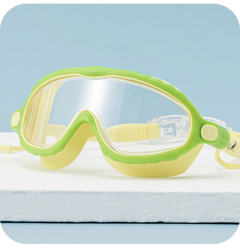 KH87-B Silicone Strap Swimming  Glasses Anti-fog Eye Protection Swimming Goggles For Children