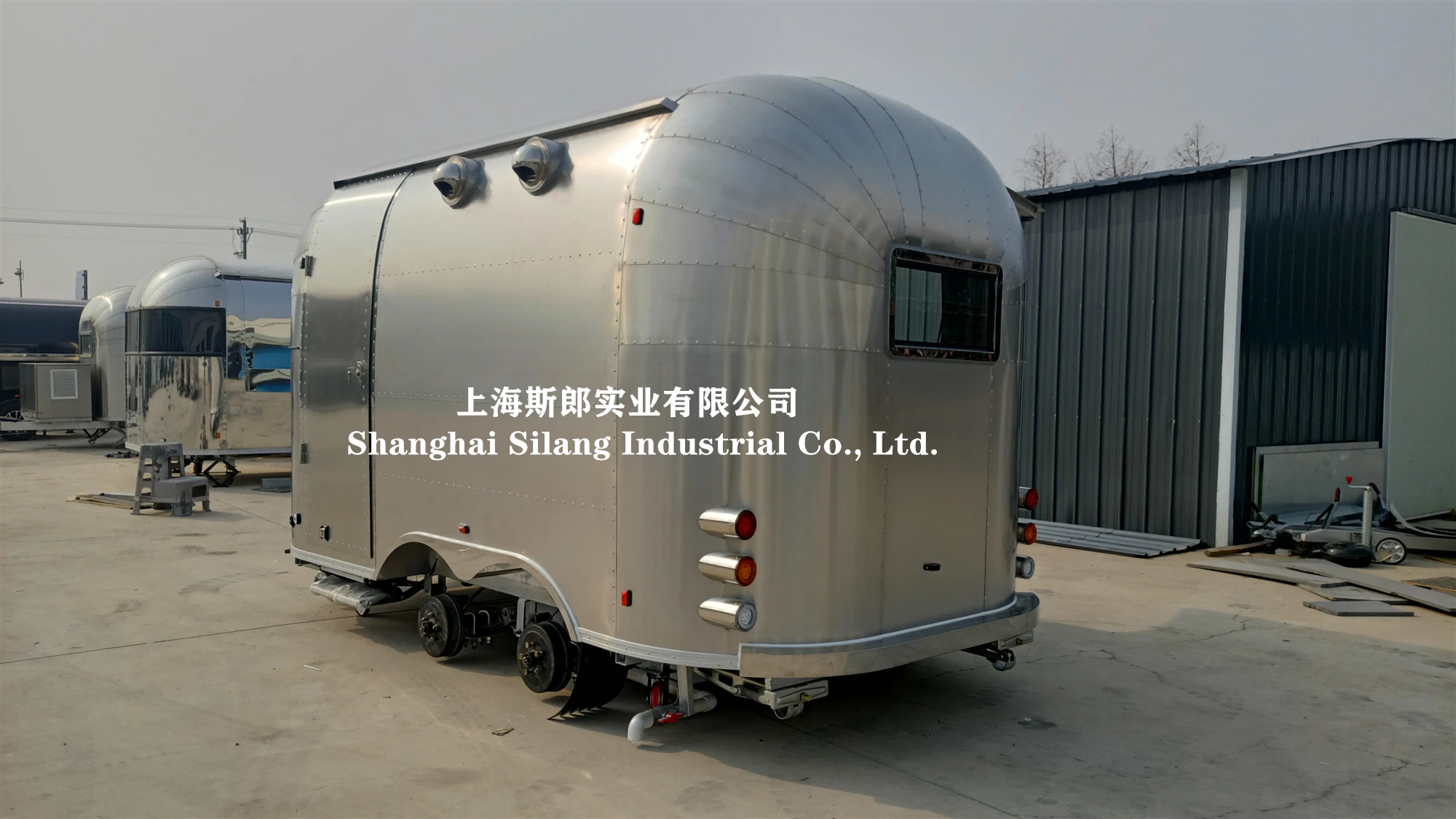 4m long mobile kitchen coffee trailer Airstream mobile camping trailer with cheap price