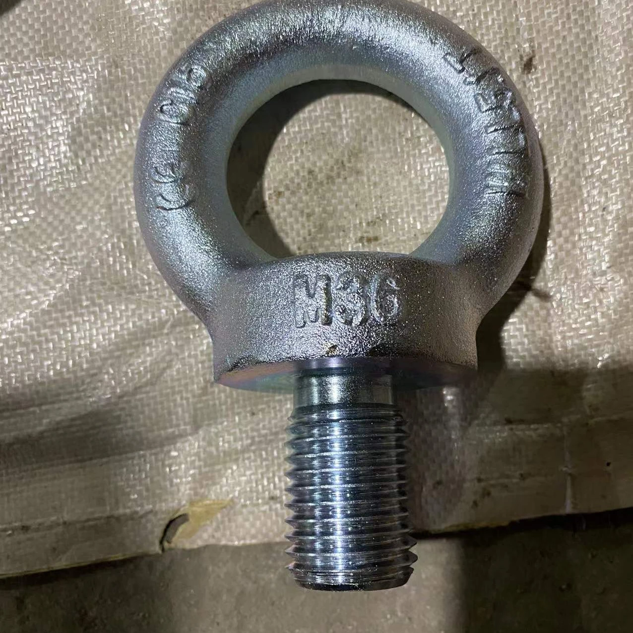 Rigging Hardware DIN580 Eye Bolt Carbon Steel Forged Galvanized Lifting Eye Bolt