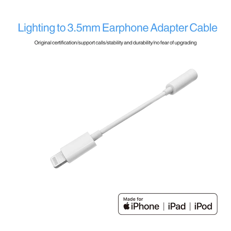MFi Сертифицированный Aux кабель для lightning до 3 5 мм аудио наушников видео кабели iPhone