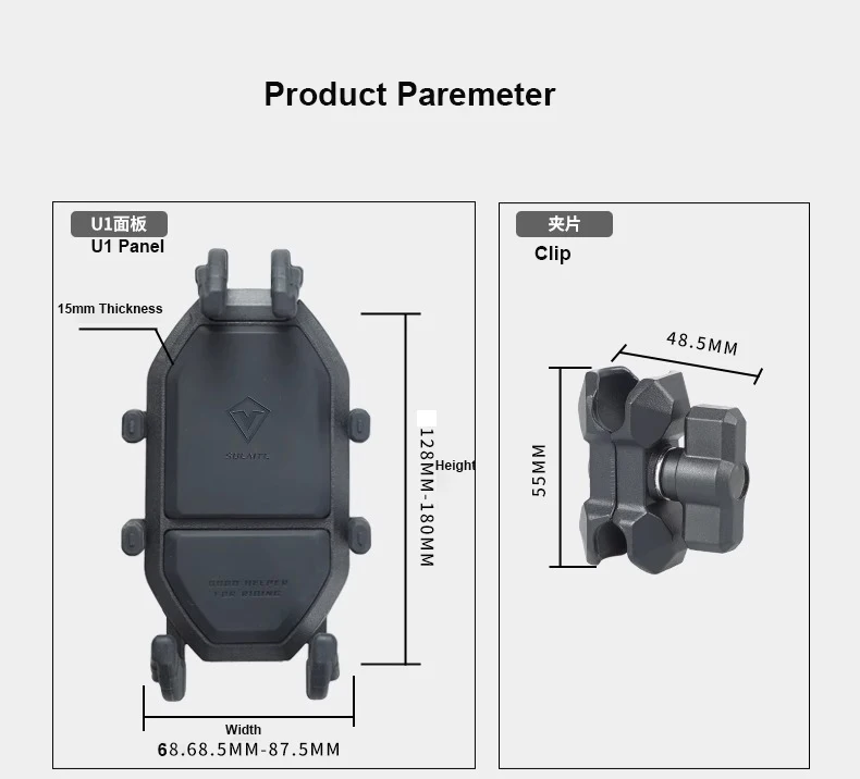 Easy to install Adjustable anti Shock Absorber support Mobile Phone Holder for Motorcycle Bicycle