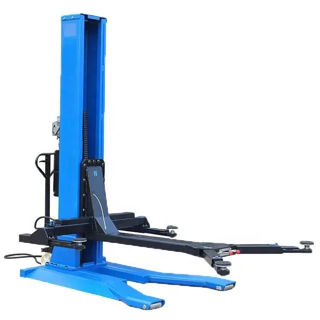 2024 hot sale portable jack and movable mobile 1 one single post car lift hoist