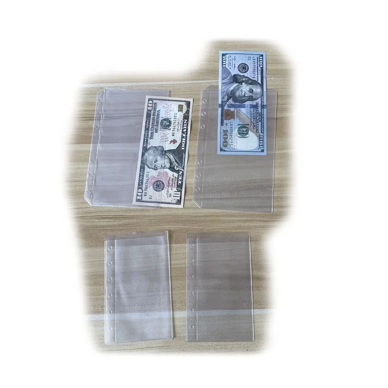 Папка для бумаг с 6 отверстиями свободные пакеты листьями A6 A7 пластиковые на молнии файлов документов без А6