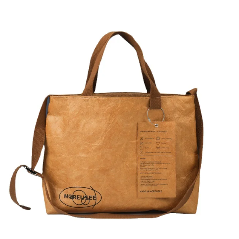 Custom Logo Printed Hot Sale Custom DuPont Kraft Paper Shopping Tyvek Tote Bag