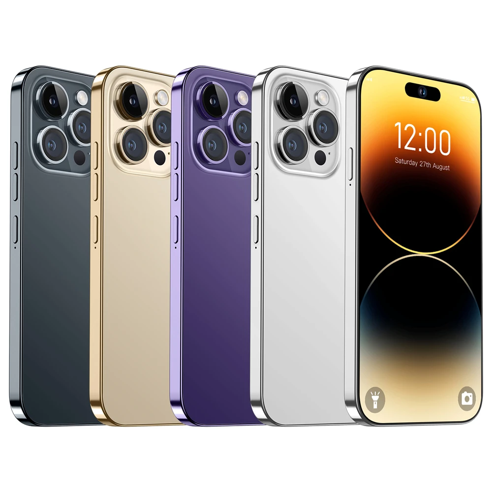 Смартфон с памятью i 14 Pro Max, 7,3 дюйма, 5G, 16 ГБ + 1 ТБ