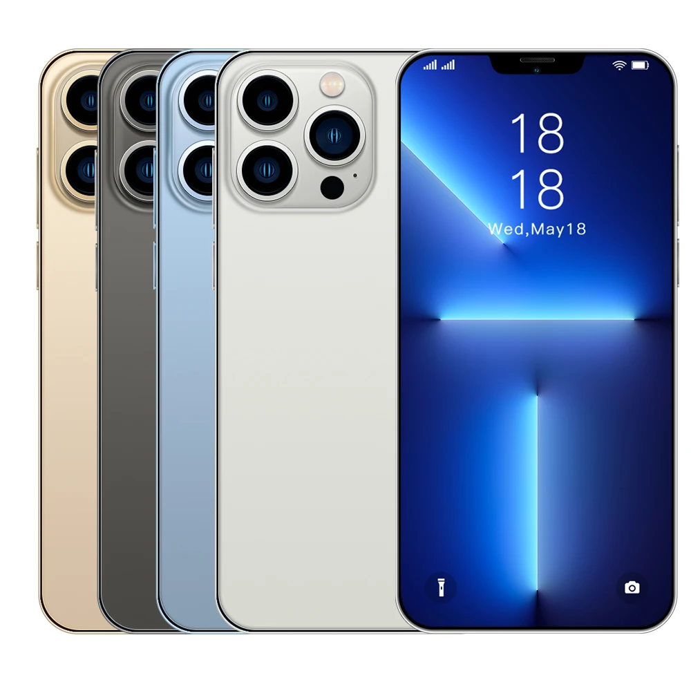 Best Quality brand new Cellphone Android OS 11.0 System Smartphone MobilePhone Unlocked For i13proMax 16G 512G