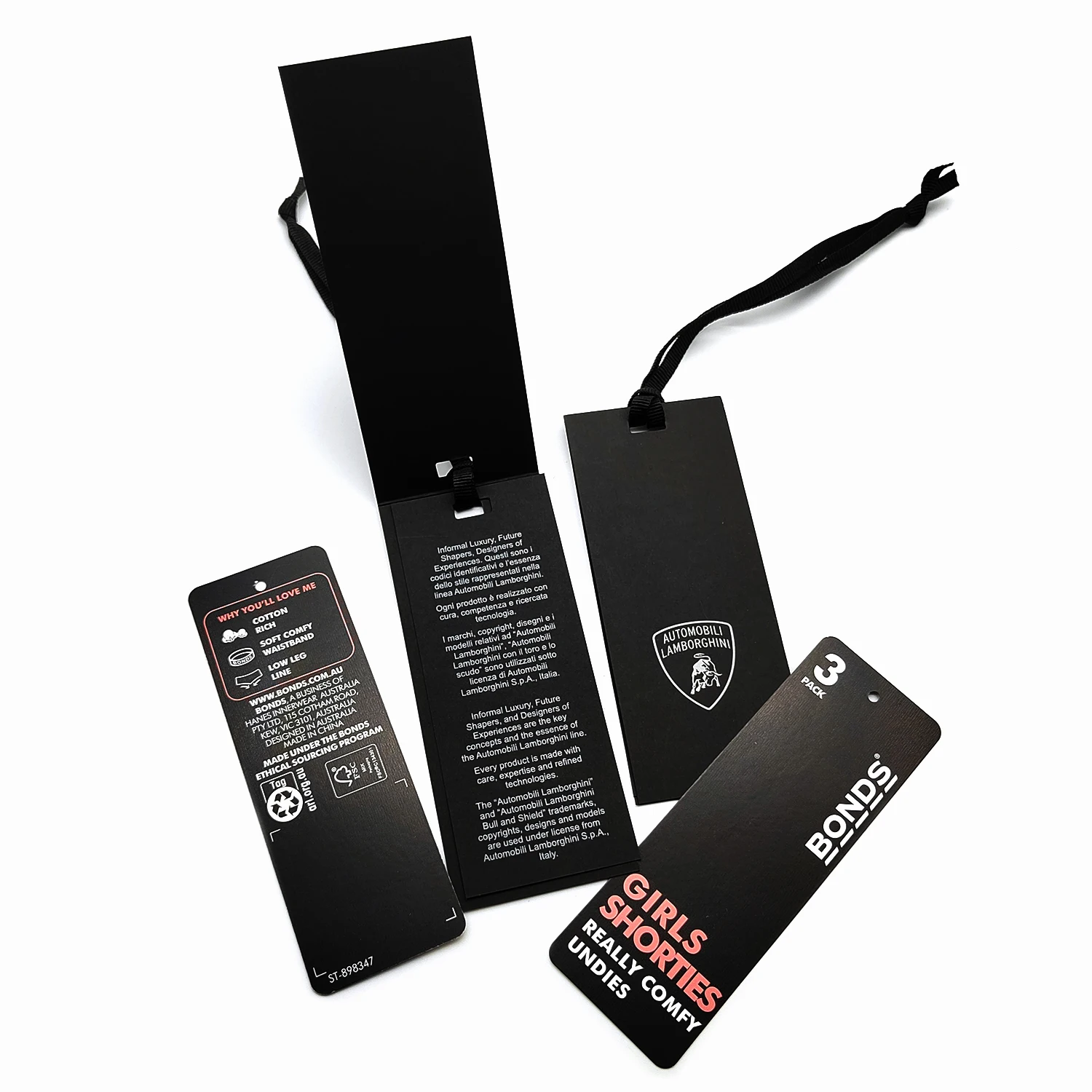 Factory Price clothing custom garment reusable recycled hang tag string neck paper hang tag for water bottle