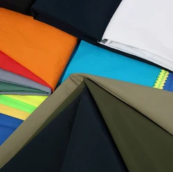 100% recycled  Nylon Taslan   228T plain weave Waterproof with PU  coating for garment/jacket/coat
