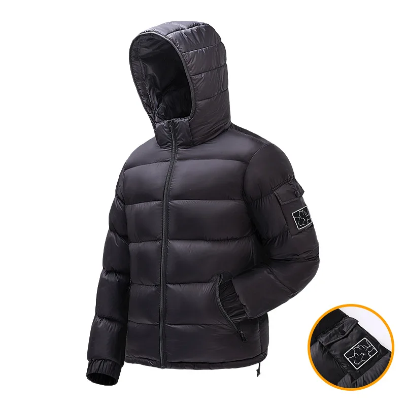 C Winter Trapstar Decoded Puffer Jacket For Men Wholesale Custom Padding Bubble Irongate Detachable Hood Down Puffer Coat Jacket