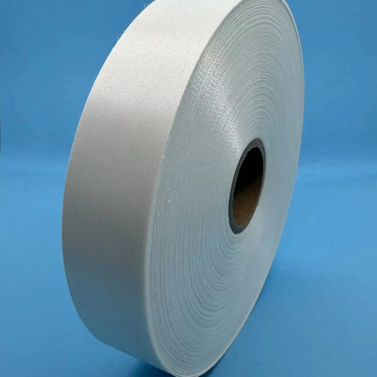 Blank easy tear able acetate polyester satin ribbon roll  for printed label