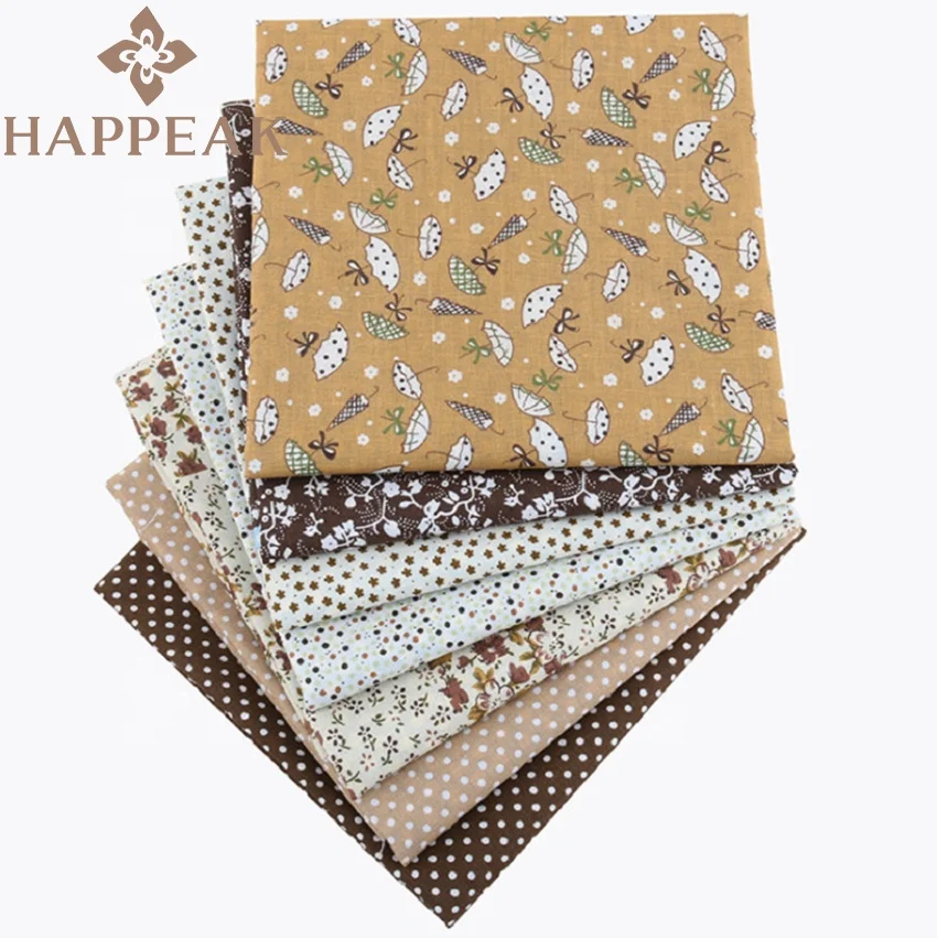 HAPPEAK Precut ткань 7 шт. в наборе 10X10 дюймов квадратный 25 см хлопчатобумажная многоцветная печатная стеганая