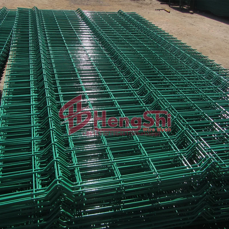 PVC Coated Welded Mesh Fence/Green Welded Fence Panels/welded wire mesh fence panels for sale