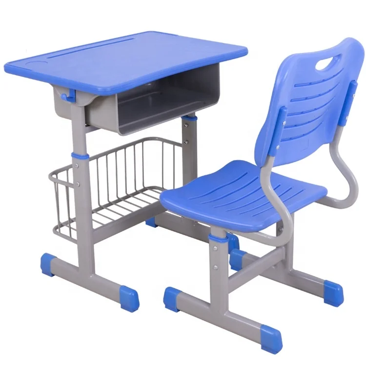 School Furniture Single Seater Desk and Chair Cheap Plastic Student Table and Chair For Classroom Primary School