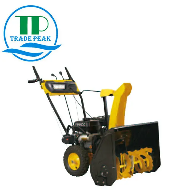 2stage wheel type snow blower gas engine CE/EPA snow thrower