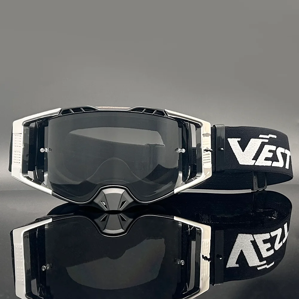 Motorcycle Goggles Factory Custom Logo Easy Change Lens Tear-Offs MX Goggles Off Road Dirt Bike Motocross Goggles