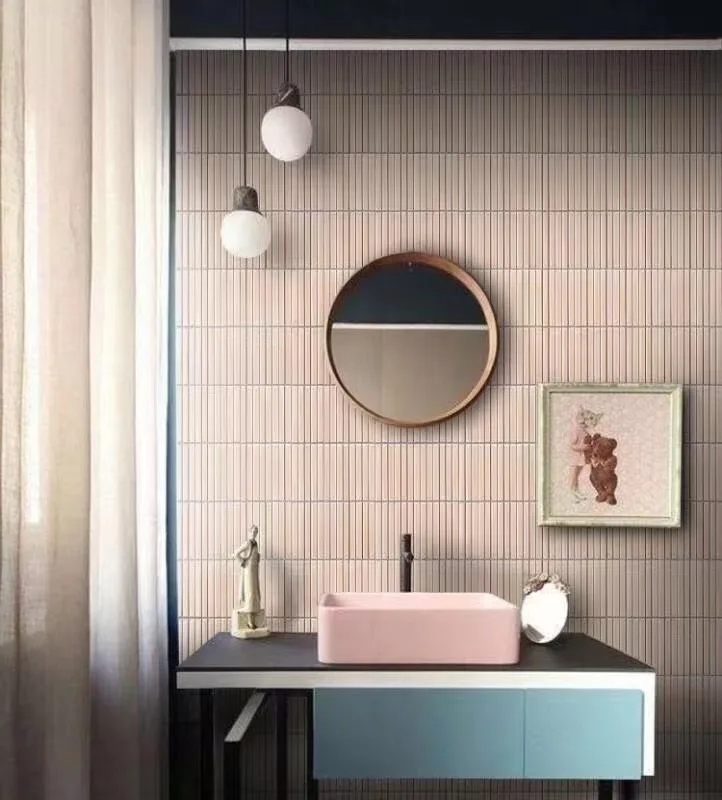 Foshan FaTong modern decorative ceramic tile dark green hand made ceramic wall tile mosaics wall