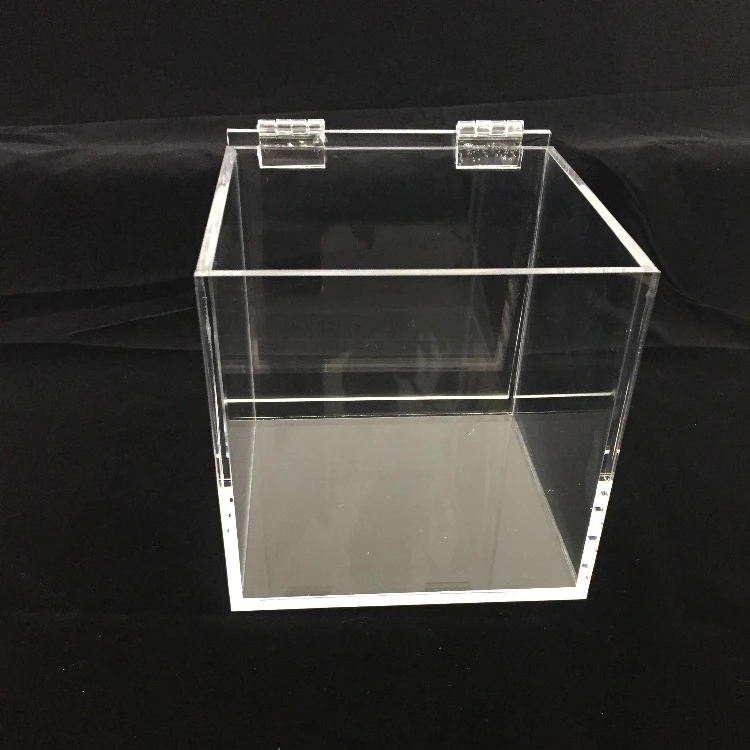 Customized Acrylic Gift Box Suggestion Display Storage Clear Acrylic Box With Lid
