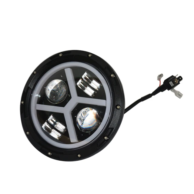 7 inch Led Headlight for Land Rover Defender Accessories Halo Led Lights for Land Rover Defender  Accessories  Parts