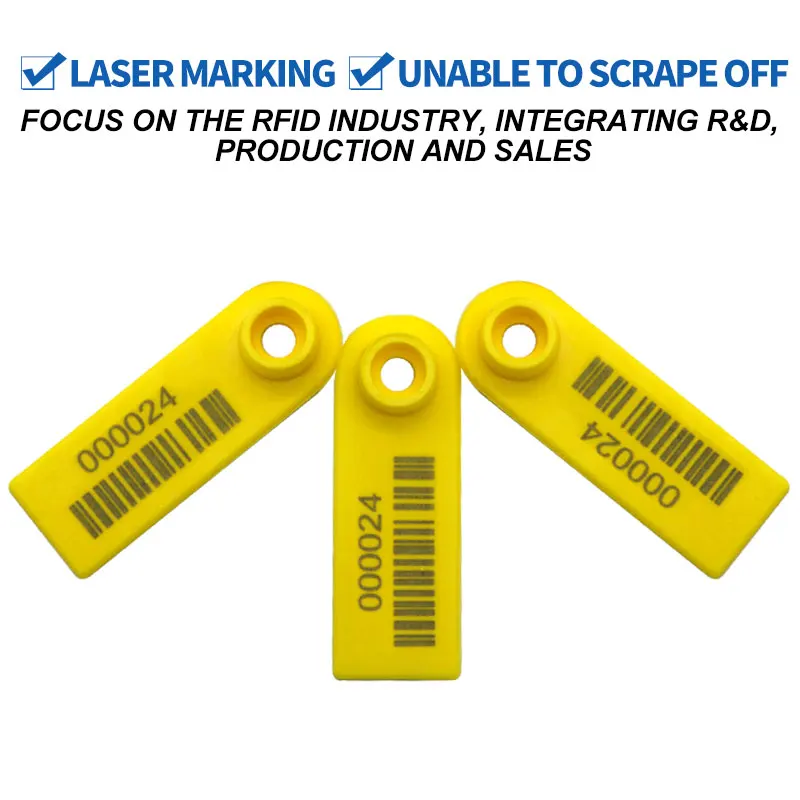 HED-ET102 custom rabbit ear tag earring tags with logo ear cattle tag