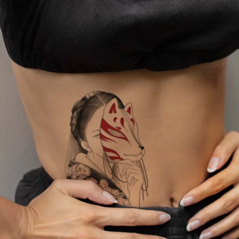 Популярная красочная Красивая Татуировка трафарет эфемерная наклейка сексуальный цветок руки одноразовая Временная для боди-арта