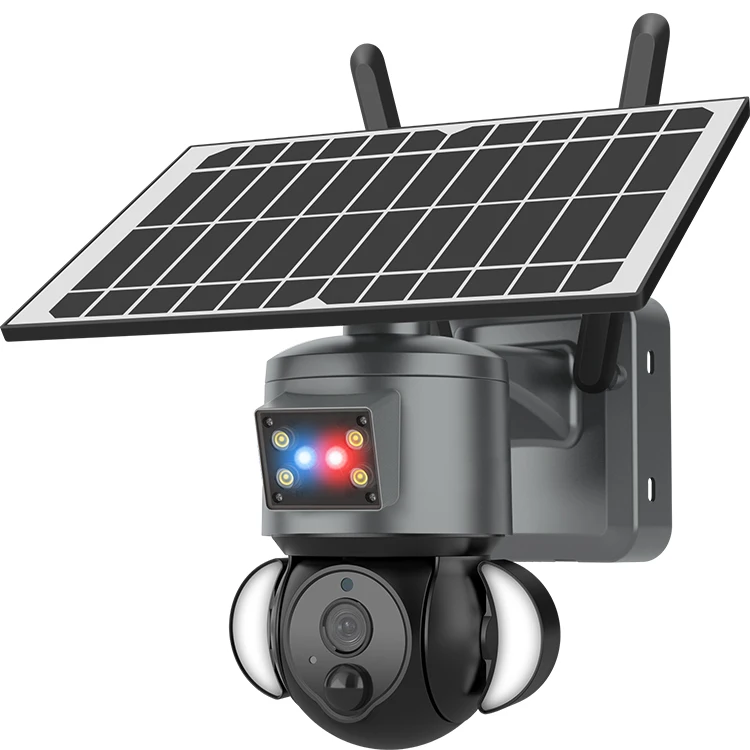 solar panel monitoring 3MP solar 4g wifi wireless camera outdoor solar security camera
