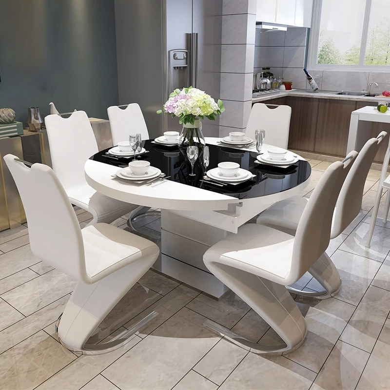 Factory price dining room furniture table set 6 8 chairs modern luxury dining room set