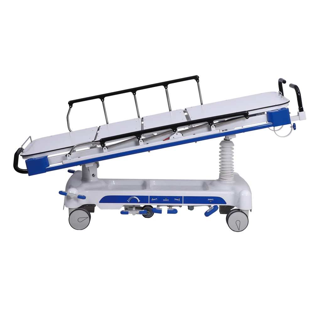 Good quality Hydraulic emergency transfer trolley stretcher trolley Ambulance stretcher for sale