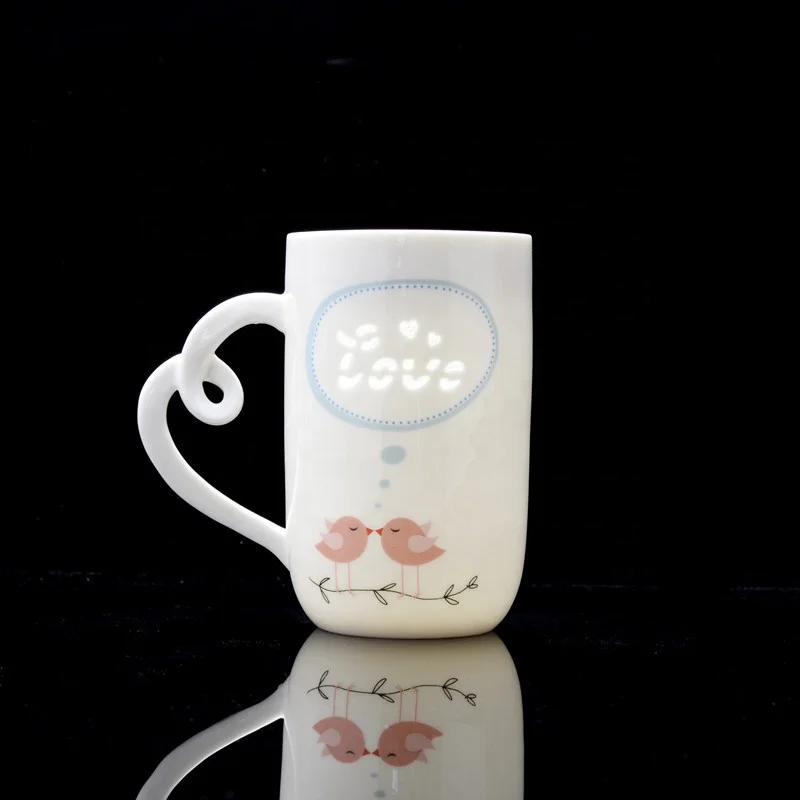 11 Oz beautiful exquisite Ceramic  Cup Coffee Mug With Custom Logo Printing Creative