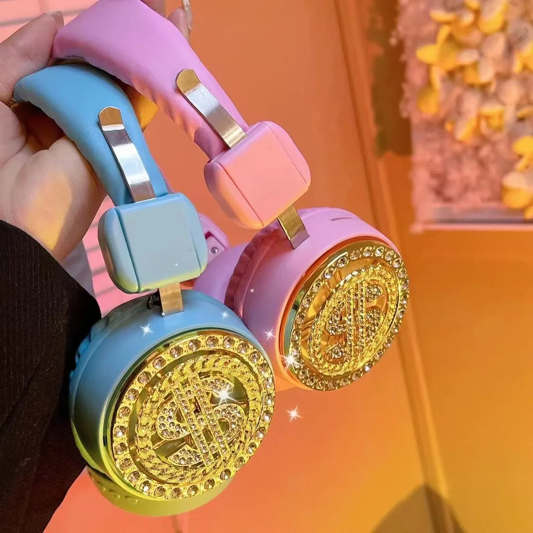 AH-807E with BT 5.0 High Quality lovely design Wireless Stereo Computer Gaming Earphone Gift Headphone