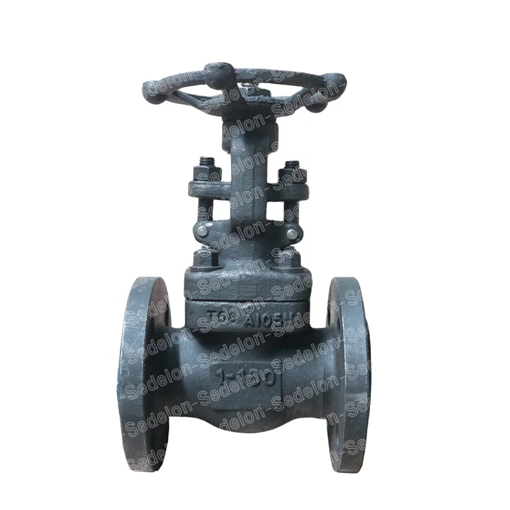 Кованый затвор 1 дюйм 150LB A105, фланцевый радиочастотный маховик DN25 OS & Y API 602 BS 5352