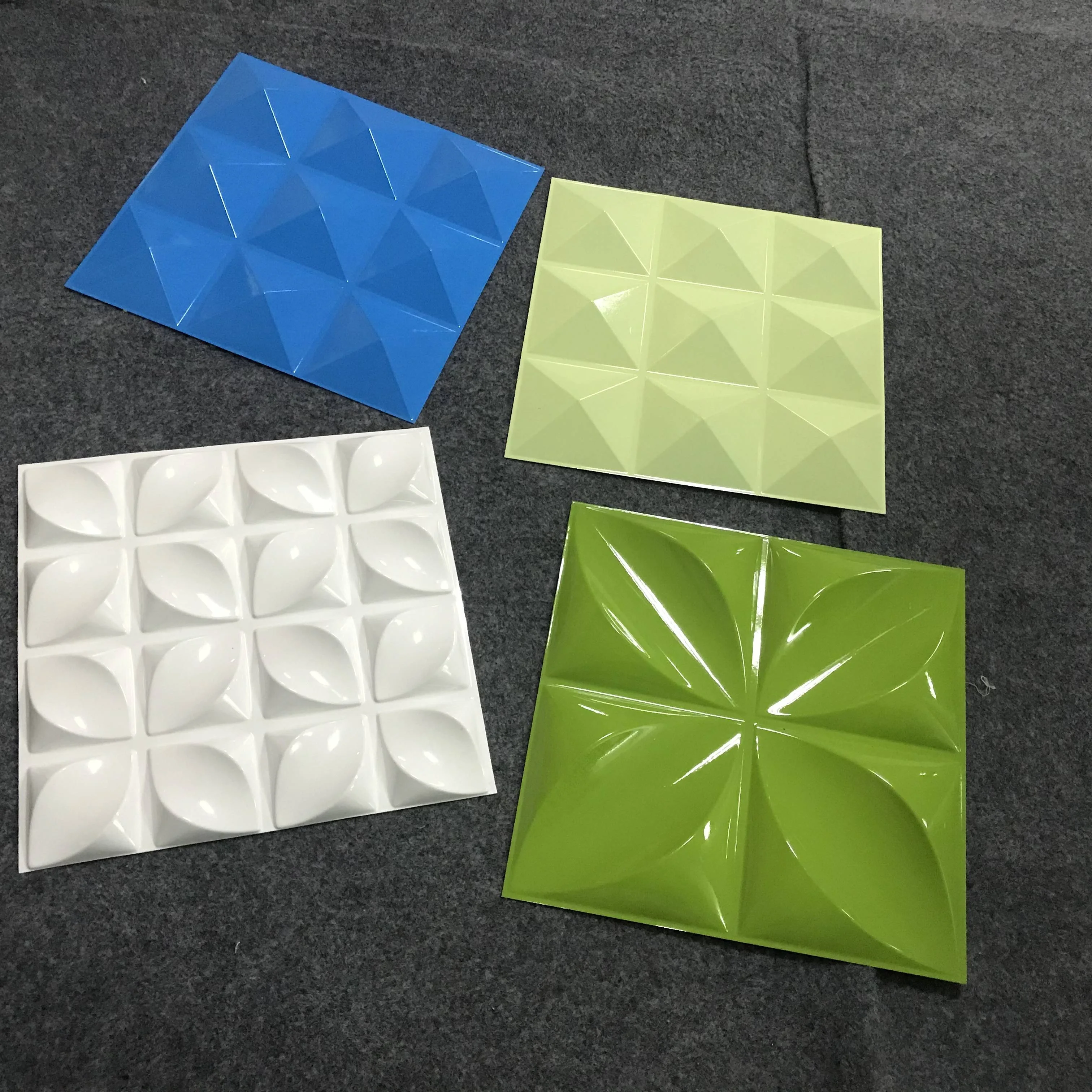 Переработанная пластиковая 3d настенная панель фабричная