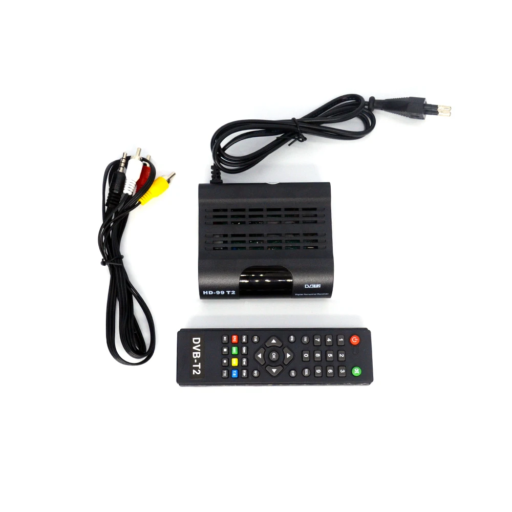 MT-D1001 MPEG4 MPEG2 H.265 USB WIFI AV 2.0 dvb t2 Digital Tv Tuner Tv Decoder Box dual core dvb t2 tv box