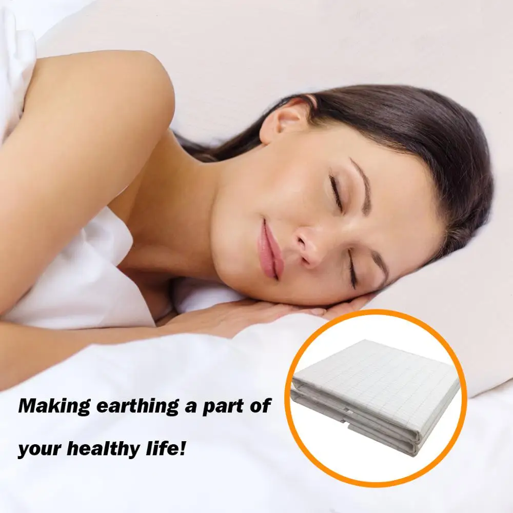 Earthing pillow cover for Better Sleep, Reduce Pain and Inflammation, Reconnect to The Earth EMF Recovery
