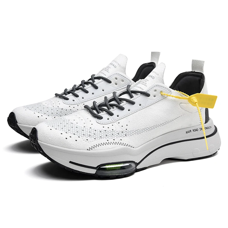 Microfiber Leather Sport Running Shoes Anti-slip Wear-resistant EVA Sole Men Women casual sneakers couple shoes