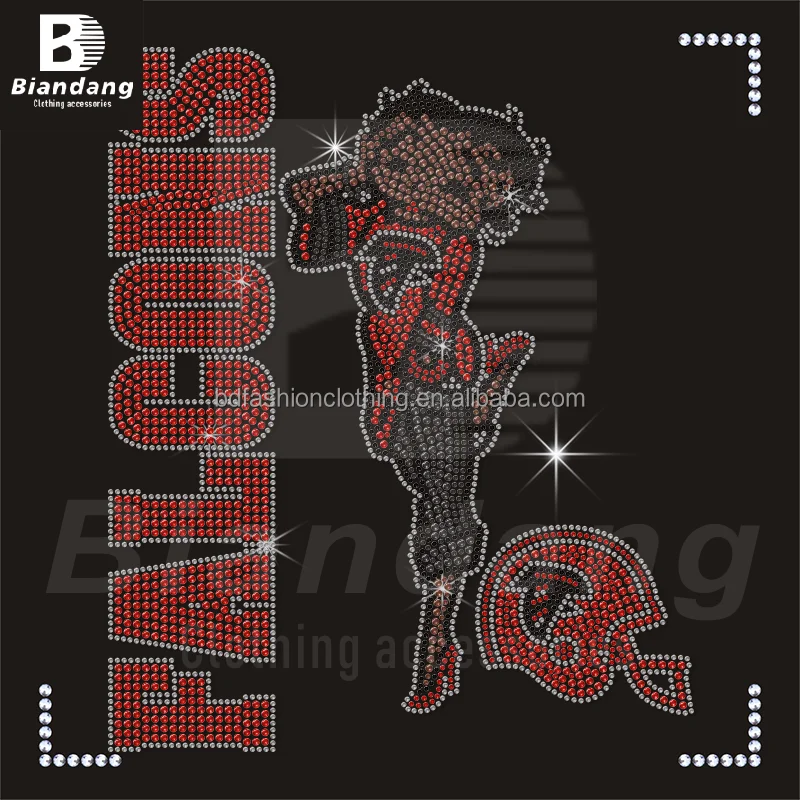 Wholesale NFL Atlanta Falcons Heat Transfer NFC Football Team Vinyl Motif Hotfix Sports Team Logo Iron On Rhinestone Transfer