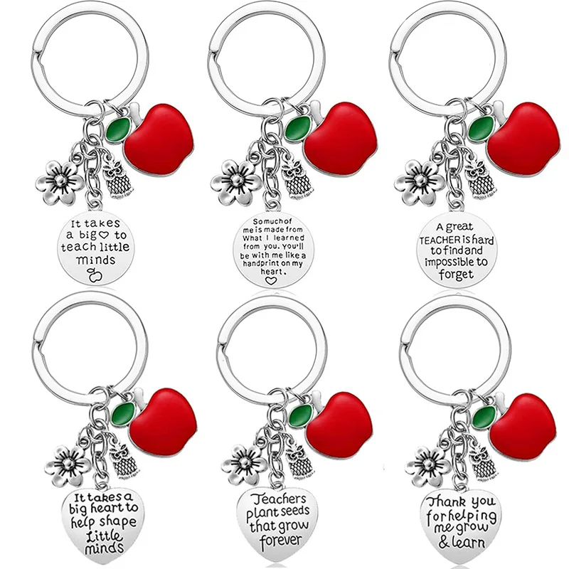 Stainless Steel Wallet Keychain Christmas Birthday Valentines Day Gifts Lettering Appreciation Gift Teacher Keychain