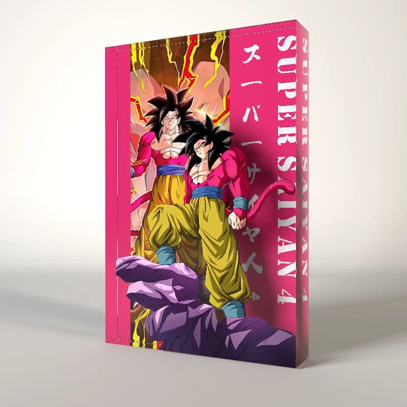 Dragon Balls Super Saiyan 4 Goku Mystery Box Action Figures Blind Box Handmade Acrylic Art Brick Collectible Model Toys Gifts