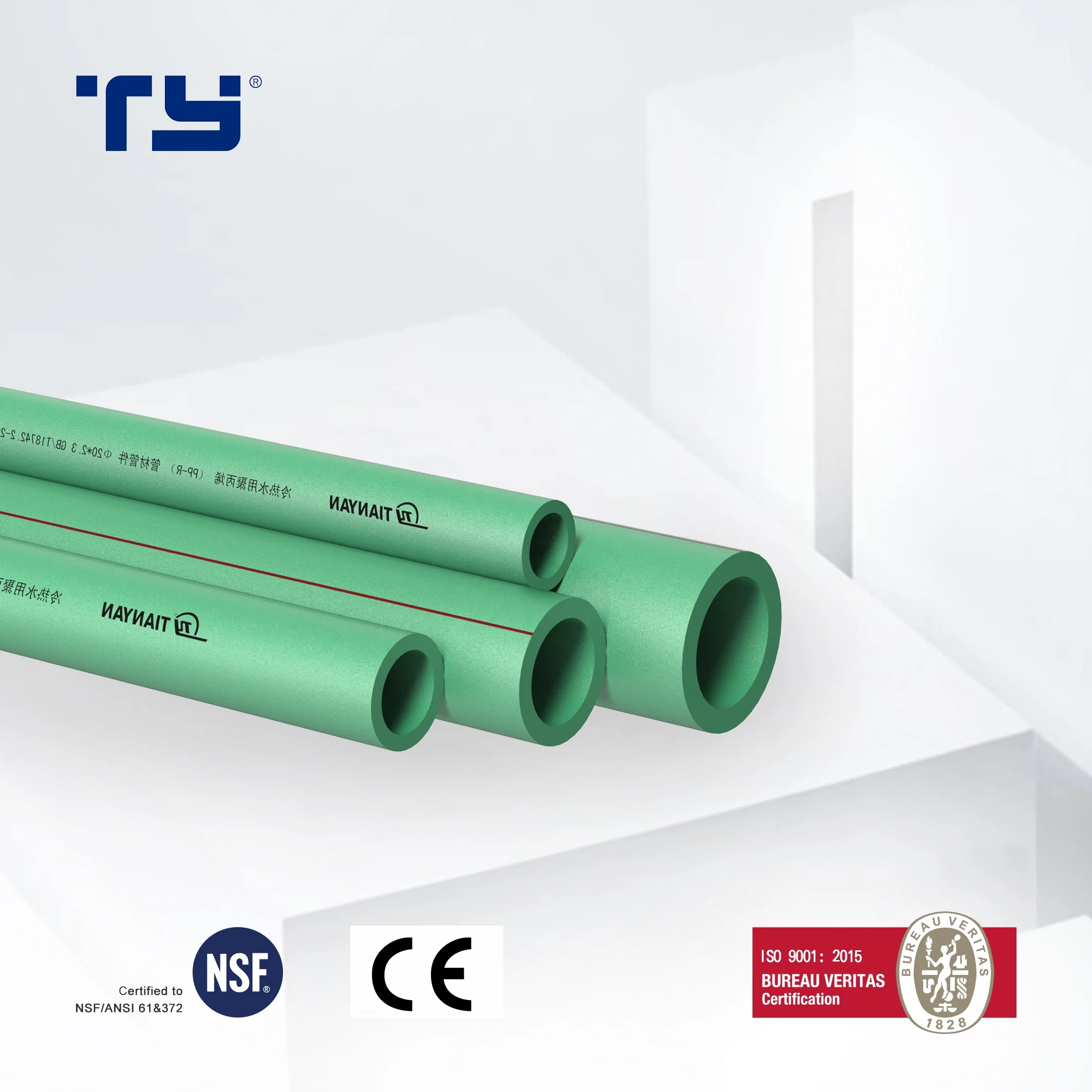 china factory all size cold and hot water ppr pipe and fitting ppr pipes price list