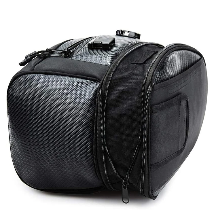 Waterproof Motorcycle Seat Bag Moto Tail Bag Motorcycle Helmet Bag