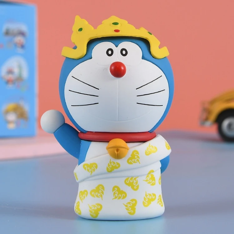 Promotional Gift cartoon Toy Doll Travel Round the World Doraemon Action Figure for gift