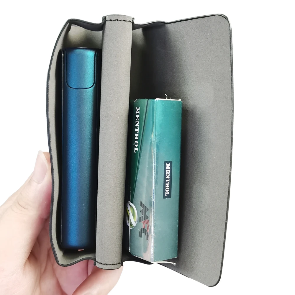 Fashion 5 Colors for LIL Solid 2 Leather Case Solid2 Portable Skin Cigarette Smoking  for IQOS ILUMA ONE Cases Cover