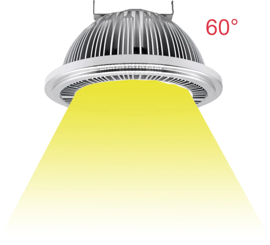 COB 20W AR111 led ceiling Lighting 110V 220V led downlight high power recessed luminaire G53 spotlight with built in driver