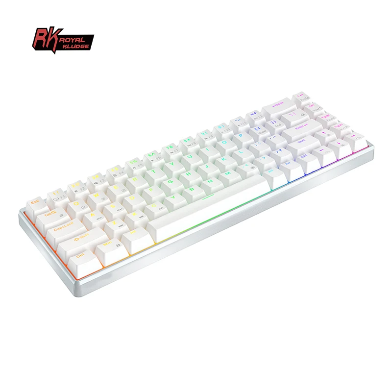 Клавиатура Royal Kludge RK 84 клавиши Тип c горячая замена rgb светодиодная изменяемая алюминиевая механическая с ЧПУ rk84 pro
