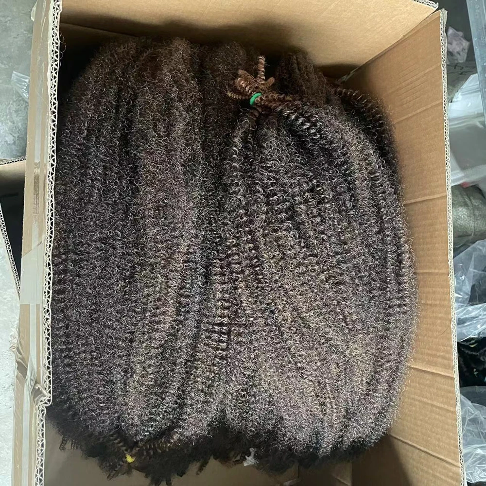 Marley Twist Braiding Hair Pre-Separated Springy Afro Hair Extension Kinky Twist Crochet Braids Natural Black for Black Women