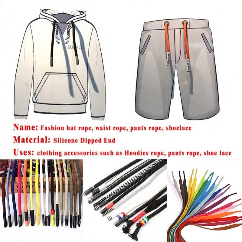 Plastic Cord End Drawcord Connectors Drawcords Ending Tip Shoes Laces Silicone Tie  Shoe Lace Tag