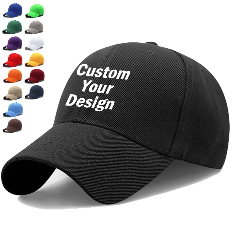 Custom Logo Design Velcro Blank Sports Caps Baseball Cap, High Quality Embroidery Cotton Twill Breathable Plain Baseball Cap