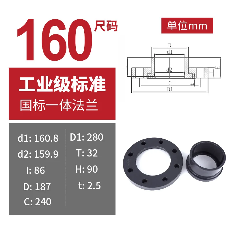 Cast iron casting plate flange DN150 outer diameter 160mm