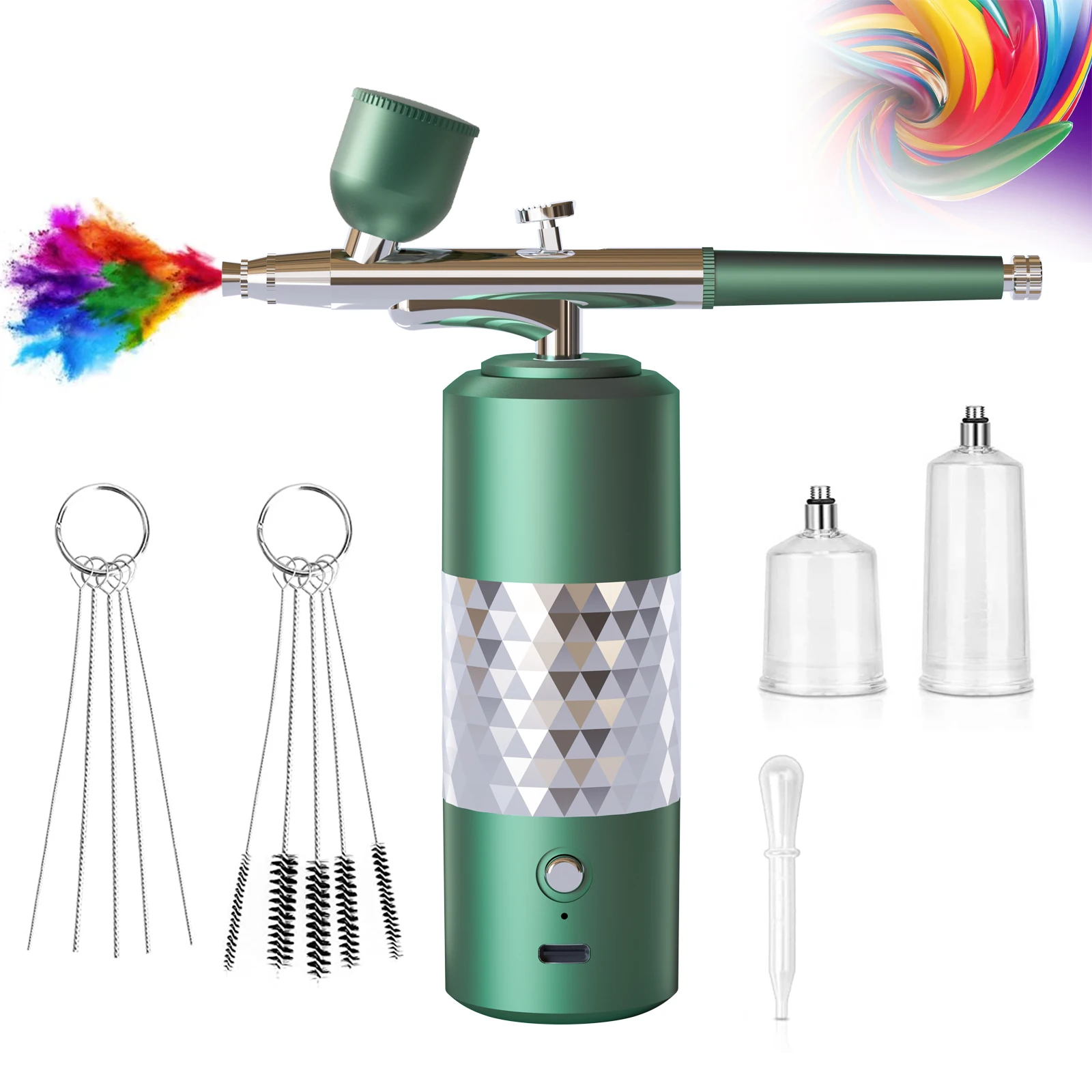 New Releases Barber Machine Tattoo Gun Nail Painting Spray Gun Paint Air Brush Machine Manual Airbrush For Cakes